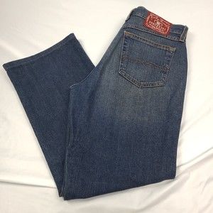 Lucky Brand Dungarees Mid-Rise Flare Regular Length Size 10/30